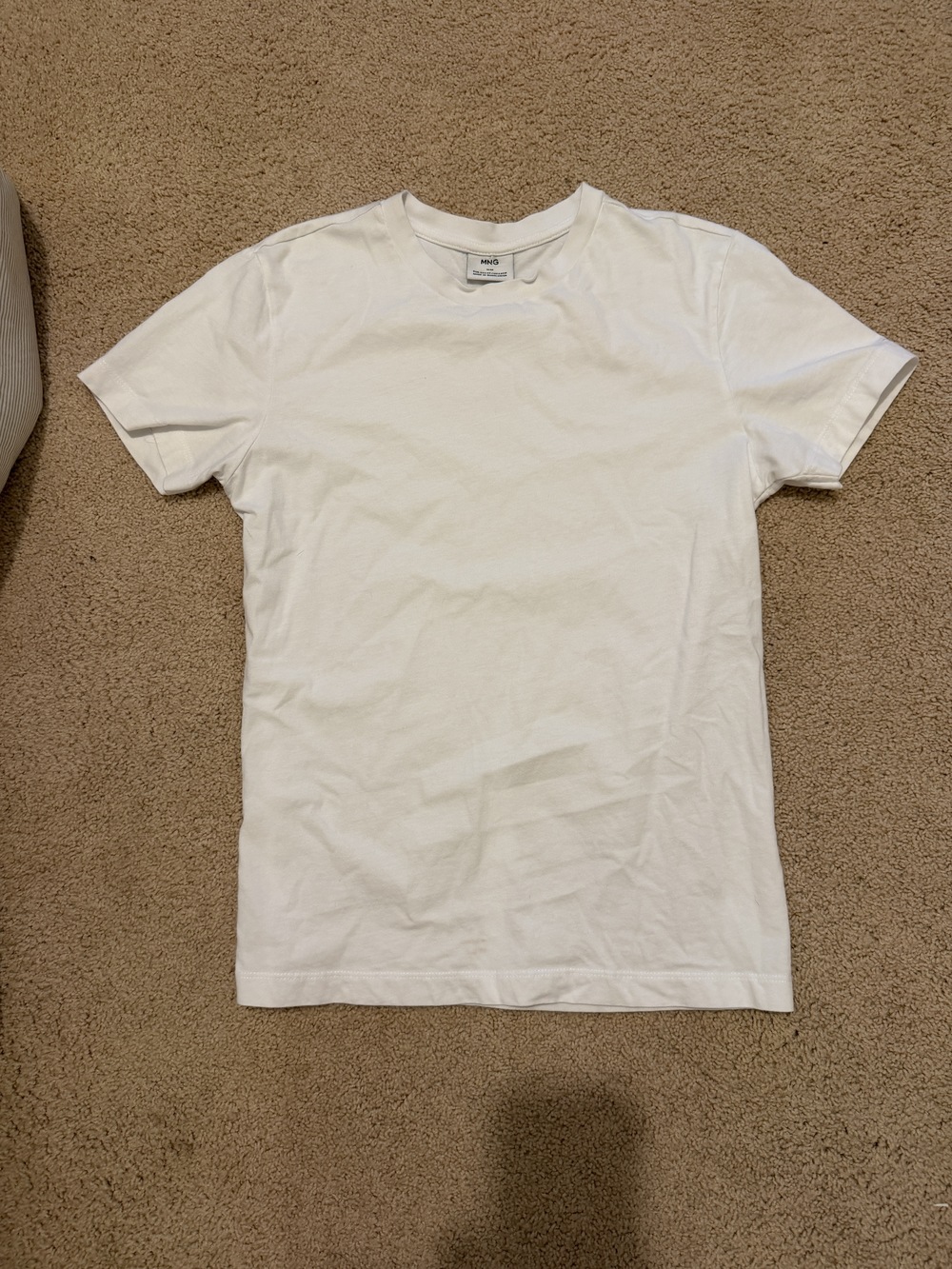 Mango Slim Crew Tee - Size XS - White